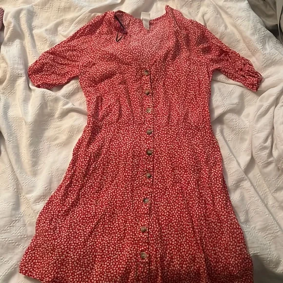 H&M | Dresses | Hm Red 34 Sleeve Dress | Poshmark H&M | Dresses | Hm Red 34 Sleeve Dress | Poshmark